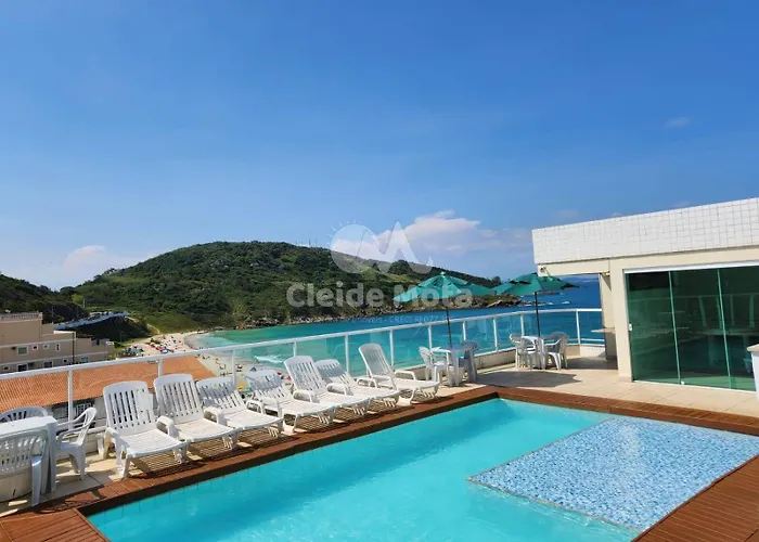 Vista Mar! 3 Quartos com Ar, 2 Vagas e Lazer Incrível com Piscina e Churrasqueira Arraial do Cabo